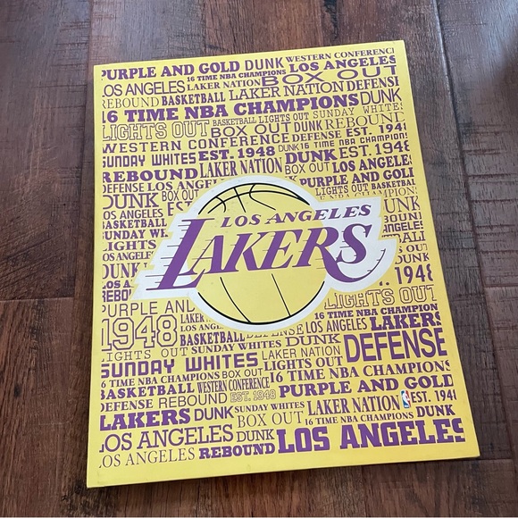 L.A. LAKERS print on canvas, authentic - Picture 3 of 11